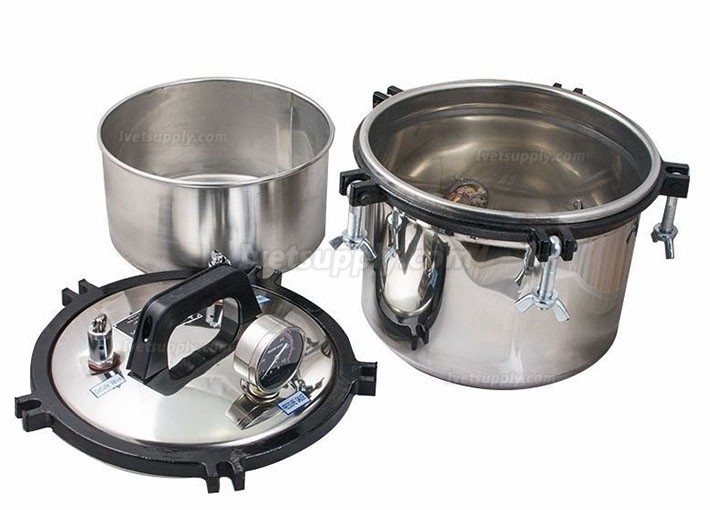 8L Portable Veterinary Autoclave Steam Sterilizer Table Top Sterilizer