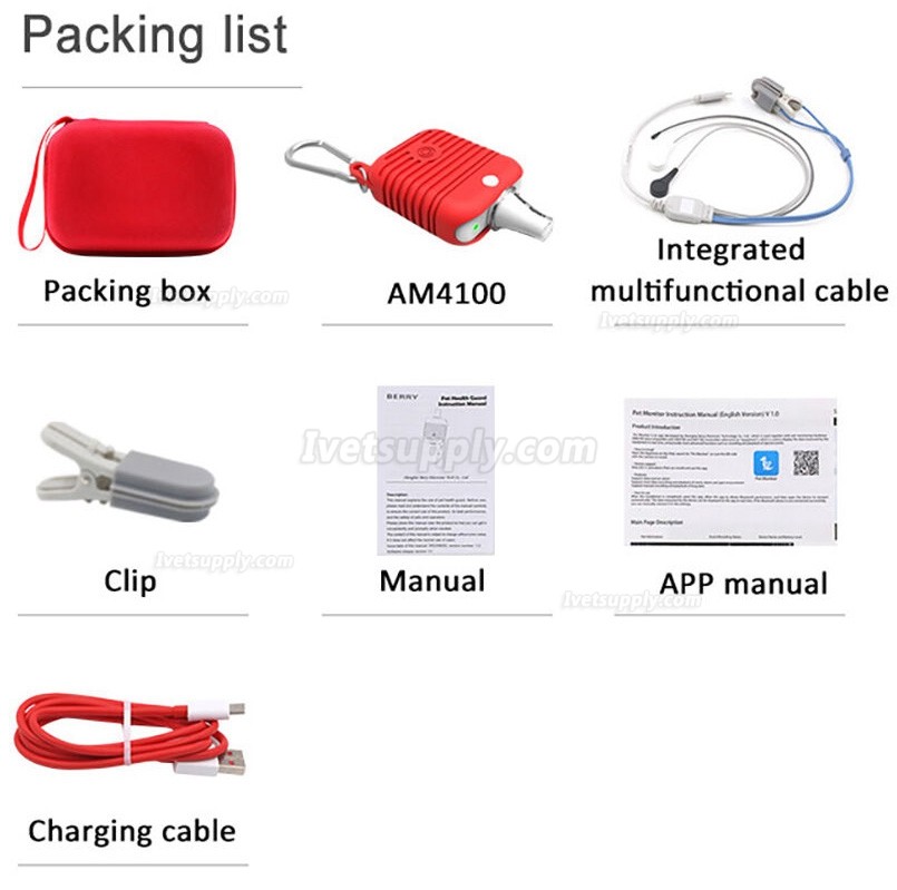 Vet Multiparameter Veterinary Monitor Veterinary Use Digital Blood Pressure Monitor